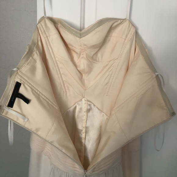 BCBGMAXAZRIA Silk Blue Ombre Gown - Picture 7 of 7